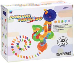 Domino Tornado pista di biglie giocattolo set 43 pezzi plastica