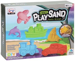 Lobbes sabbia modellabile set veicoli e delfino - giocattolo creativo 400g