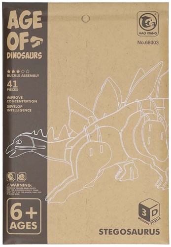 Lobbes kit di costruzione in legno dinosauro Stegosaurus puzzle 3D giocattolo