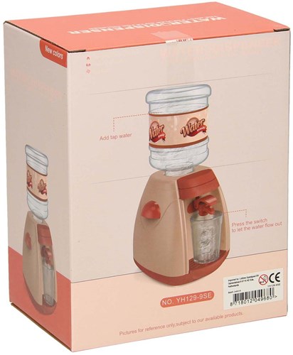 Dispenser acqua giocattolo con luce e suono interattivo marrone-3
