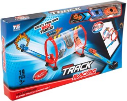 Pista da corsa auto set koker duel pista giocattolo 19 pezzi
