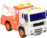 Camion giocattolo carro attrezzi con luci e suoni bianco arancione-2
