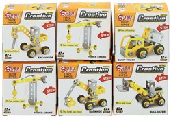 Lobbes kit costruzione metallo veicolo giallo giocattolo