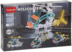 Lobbes kit costruzione elicottero in metallo - giocattolo educativo S.T.E.M.