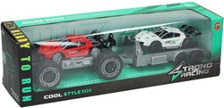 Albatros Hengelsport set di auto a frizione giocattolo - 3 veicoli rosso nero