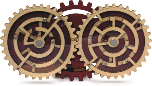 Recent Toys gioco di logica Double Trouble - labirinto in legno marrone oro