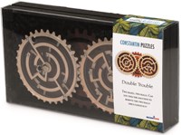 Recent Toys gioco di logica Double Trouble - labirinto in legno marrone oro-2