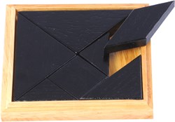 Longfield Tangram in legno bianco in scatola 13*13 cm340742