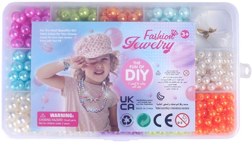 Set di perline perle gioielli giocattolo colorato per bambini