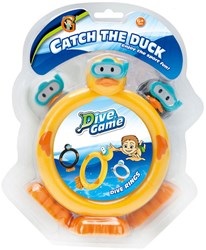 Lobbes anelli da immersione giocattolo Funny Ducks set di 3 anatre colorate