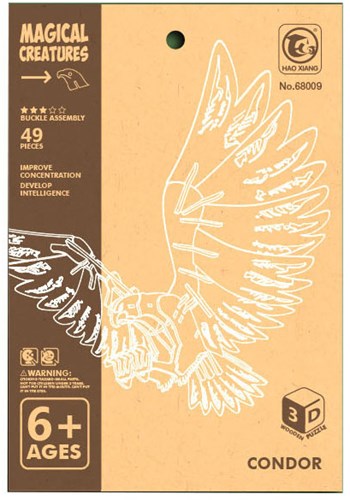 Lobbes kit di costruzione in legno aquila puzzle 3D giocattolo creativo