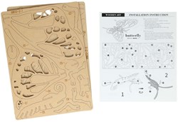 Lobbes kit di costruzione in legno farfalla puzzle 3D giocattolo creativo