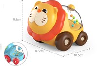 Auto leone per bambini piccoli con palline colorate e cupola-3