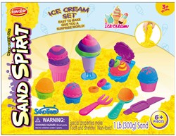 Lobbes set sabbia da gioco coppette gelato - giocattolo sabbia indoor