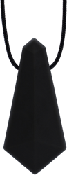 ARK Therapeutic collana da masticare giocattolo nero XT medium per bambini Discrete, op een edelsteen lijkende kauwketting voor tieners en volwassenen.