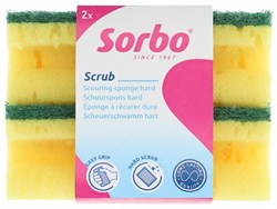 Sorbo spugna abrasiva XL con impugnatura - 2 pezzi spugna pulizia