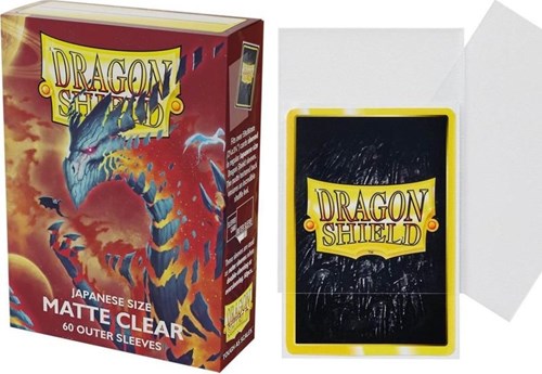 Asmodee bustine protettive Dragon Shield formato giapponese opache trasparenti 60 pezzi