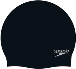 Speedo cuffia nuoto silicone nera - accessorio nuoto adulto