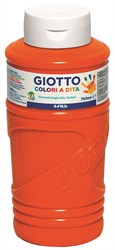 Giotto colori a dita arancione 750 ml - Bottiglia di pittura creativa bambini