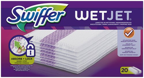 Swiffer ricarica sistema lavapavimenti WetJet panni pulizia 20 pezzi pavimento