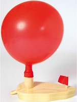 Eduplay barca a palloncino in legno - barca giocattolo per il divertimento in acqua