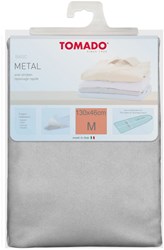 Copriasse da stiro Tomado con strato in alluminio - 130x46cm - argento