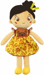 Clementoni bambola di peluche morbida Kitty Kate - giocattolo sensoriale per neonati