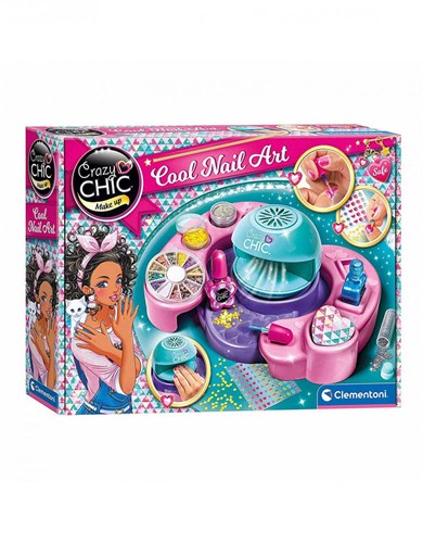 Clementoni Crazy Chic - Studio Unghie Cool Nail Art Set per bambini