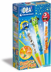 Clementoni Laboratorio Creativo Penne - Set Penne Glitter per Bambini