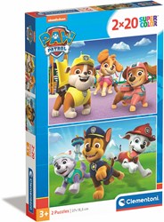 Clementoni puzzle Paw Patrol - 2x20 pezzi puzzle in cartone per bambini