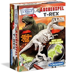 Clementoni giocattolo archeologia T-Rex fluorescente 7+ educativo