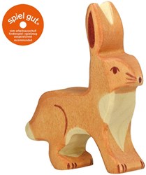 Holztiger lepre in legno figura da gioco - animale giocattolo sostenibile