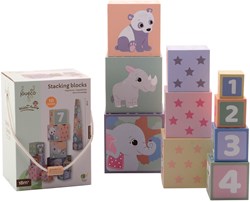 Johntoy blocchi impilabili The Wildies Family giocattolo educativo 10 pezzi