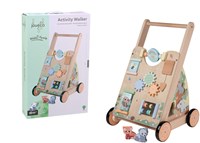 Jouéco carrello attività in legno The Wildies Family primi passi