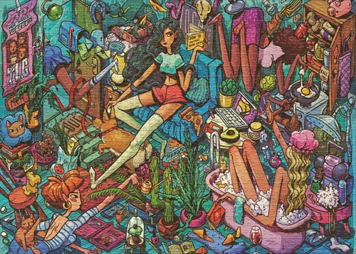 Heye Puzzle Homely Housem. 1000 3hkg.