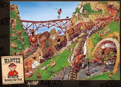 Heye puzzle Getaway Car Fred 1000 pezzi Wanted puzzle cartoon
