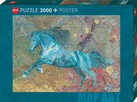 Heye puzzle Map Horse 2000 pezzi - puzzle artistico per adulti-2