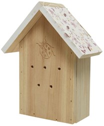 Decoris casetta per insetti pino 21cm coccinelle accessorio da giardino