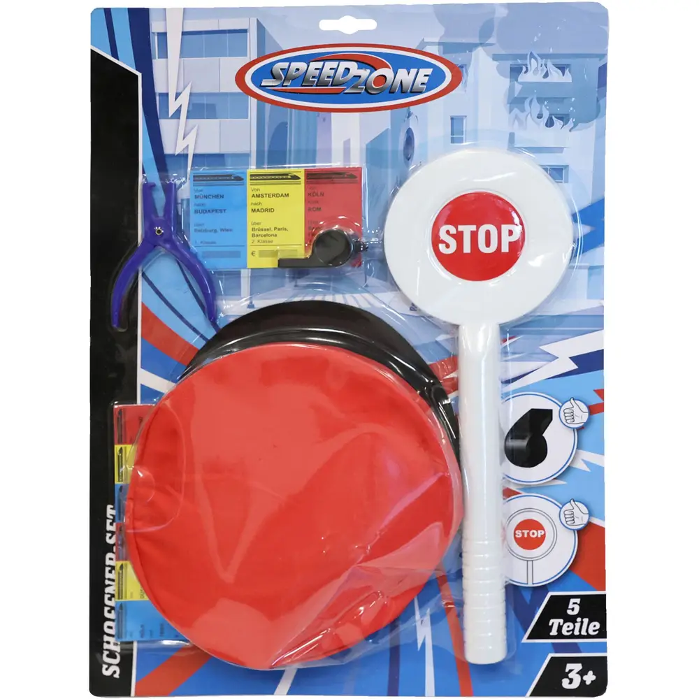 Speedzone set giocattolo capotreno 5 pezzi con accessori