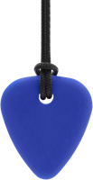 ARK Therapeutic collana da masticare plettro chitarra giocattolo sensoriale blu scuro Klein en dun kauwsieraad, discreet voor tieners en volwassenen.