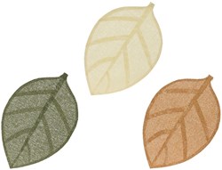 Decoris tovaglietta forma foglia plastica 46,5x30cm multicolore accessorio tavola