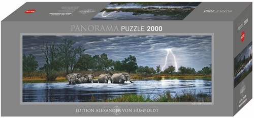 Heye Puzzle Herd Elephants 2000 Pan-2