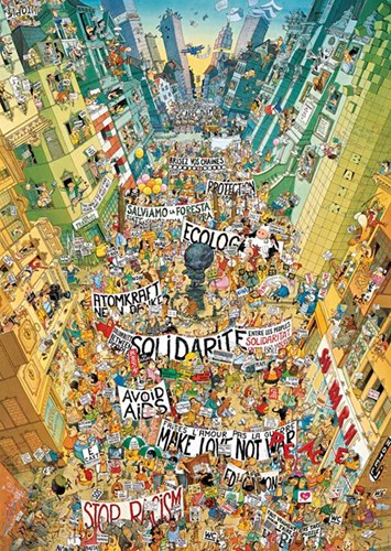 Heye Puzzle Protest, Comic 2000