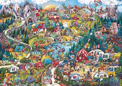 Heye puzzle Go Camping 2000 pezzi - puzzle cartoon