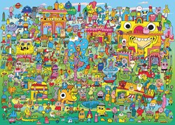 Heye Puzzle Doodle Village 1000