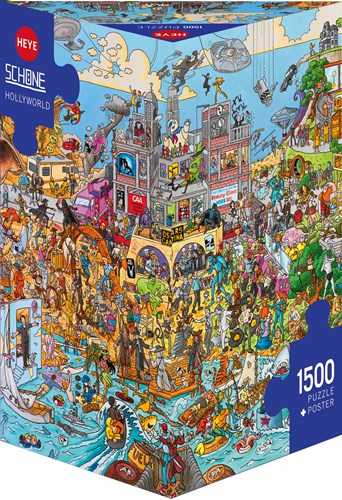Heye puzzle Hollyworld 1500 pezzi - puzzle cartone tema cartoon-2