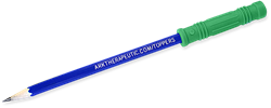 ARK Therapeutic gioco da mordere Bite Saber topper per matita verde Getextureerde kauwbare potloodtopper die pen- of potloodkauwen vervangt, voor kinderen en volwassenen.