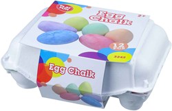 Playfun uova di gesso da marciapiede - giocattolo colorato da esterno 12 pezzi