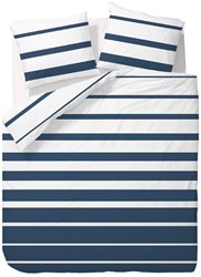 OttoSimon copripiumino cotone 200x200/220 Celia blu a righe