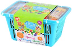 Play carrello della spesa giocattolo set alimentari - 23 pezzi - multicolore